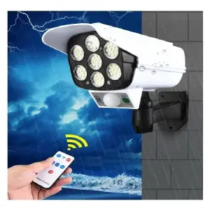 Lampara Luz Led Exterior Solar Con Senso
