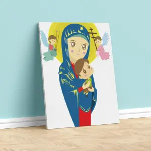 VIRGEN NIÑOS LIENZO 09