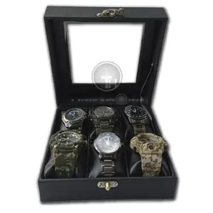Organizador Relojes Estuche 6Puestos Col