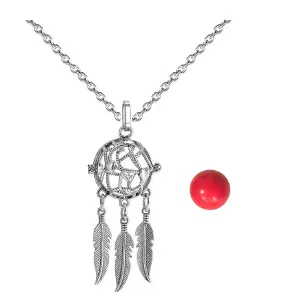Collar Llamador De Angel Corazon Tejido