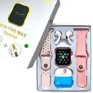 combo smartwatch + audifonos w26