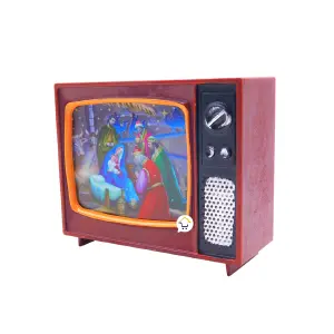 Pesebre Navideño TV Luz Led Farol ZF066C