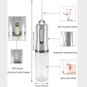 Irrigador oral portátil con chorro de ag