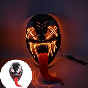 MASCARA VENOM CON LUZ LED