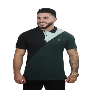 CAMISETAS TIPO POLO COMBINADA 054A-MILIT