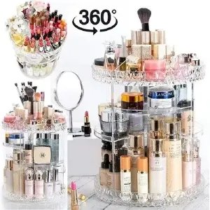 Organizador Maquillaje 360 Grados Acril