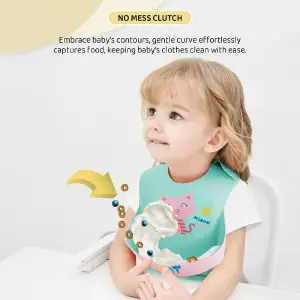 babero de silicona para niños