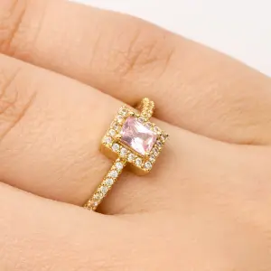 Anillo Cuadrado Piedra Grande