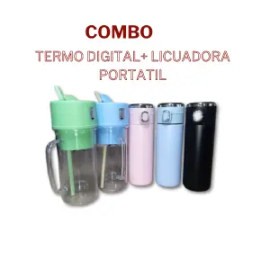 licuadora portatil + termo digital