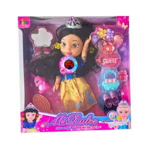 Muñeca Princesa Vestido Amarillo Cuento