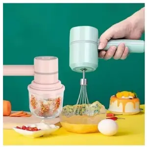 Batidora 2 En 1 Recargable Mini Picador