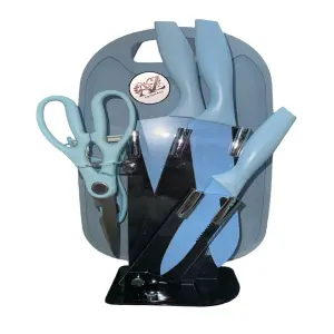 Set Cuchillos Tabla Pelador Tijeras