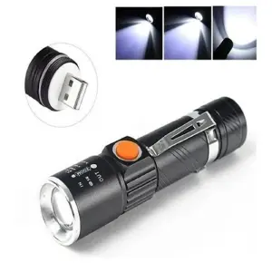Linterna Tactica Recargable USB
