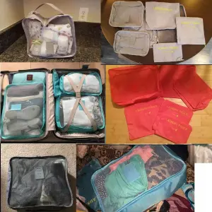 Set Bolsas Viajeras x 6 Piezas