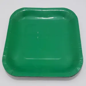 PLATO CUADRADO  VERDE   19CM