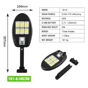 LAMPARA CON PANEL SOLAR CL-181-6