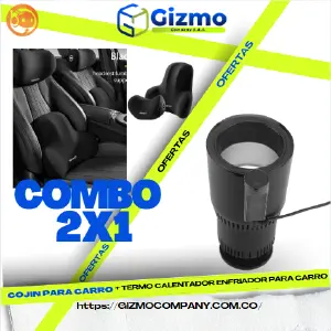 Combo 2x1 Carro Cojin Asiento, Termo Cal