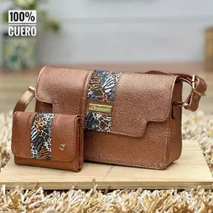 Combo bolso y cartera dama