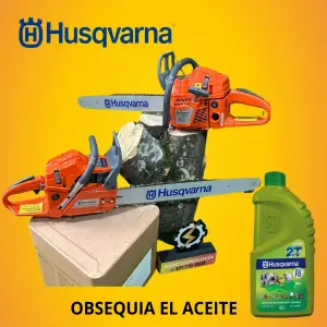 Motosierra Husqvarna 61: Potencia y Precisión en tus Manos - MOTOSIERRA HUSQVARNA 61 + ACEITE