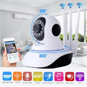 CAMARA TRES ANTENAS V-380 WIFI