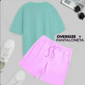 Camiseta Pantaloneta Conjunto ROSA+AZULA