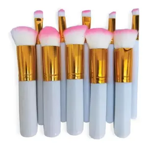 Kit 10 Brochas Kabuki Profesion
