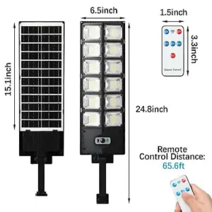 LAMPARA SOLAR 62CM  + CONTROL REMOTO