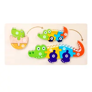 Rompecabezas Evolucion Cocodrilo 3d Jueg
