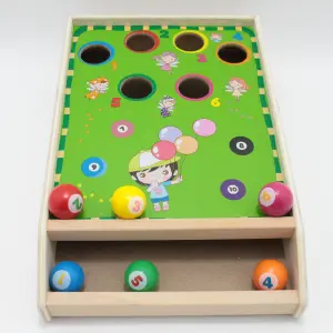 juego didactico en madera billar