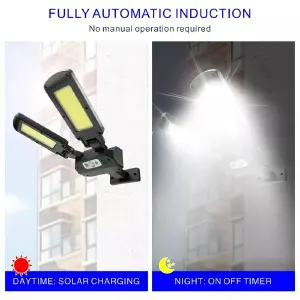 Lámpara Solar Con Sensor De Pared Ajusta