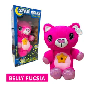 PELUCHE PROYECTOR GATA FUCSIA