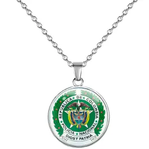 Collar Policia Escudo Colombia Unisex