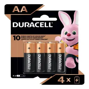 Pilas Duracell Alcalinas Aa 4 Unidades