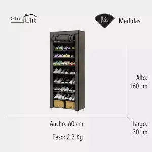 Zapatera Closet De 9 Niveles Armable