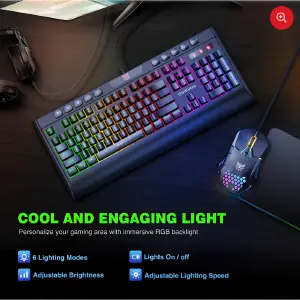 Combo Teclado Gaming Onikuma G21 Con Luc