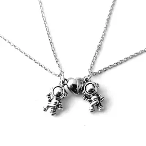 Collar Astronautas Imán Parejas Novios