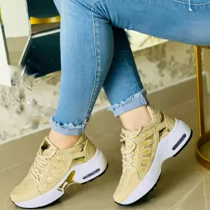 Botin Puma Araña Dorado