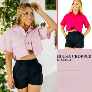 Blusa Dama Crop Ref Karla
