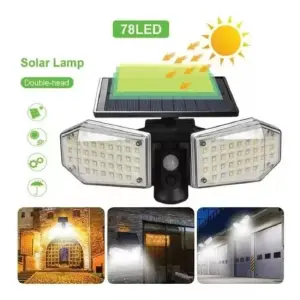 Lampara Solar Exterior Recargable Sensor