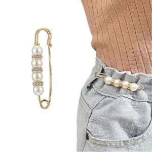 Pin Broche De Perlas De Seguridad