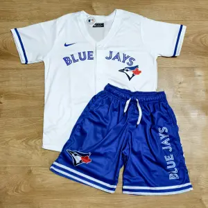 Conjunto blue jays blanco azul