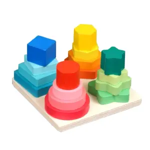Juego Columnas Figuras Geometricas Encas