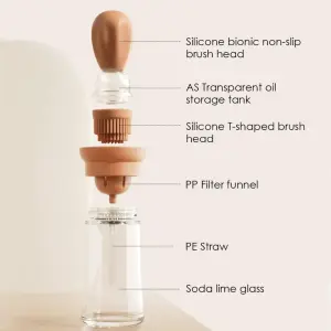 Dispensador Botellas Aceite con Brocha