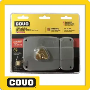 CERRADURA DE SOBREPONER 1 PASADOR REFOR