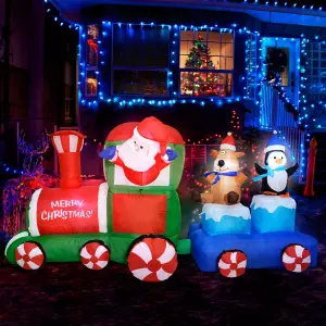 Inflable Navidad Tren Navideño 2.2m