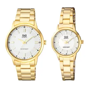 Relojes Pareja Duo Qyq Acero Quartz Ca06