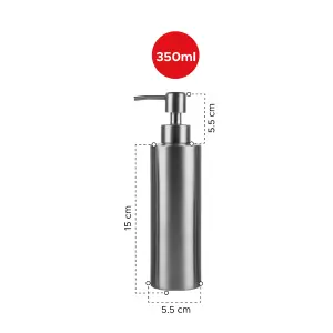 Dispensador jabón acero 350 ml mesa