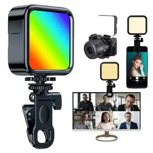Luz LED-RGB Clip Portatil Ajustable