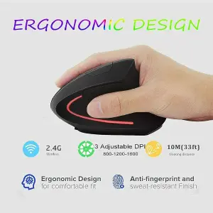 Mouse vertical 5DWX-1 ERGONOMIC