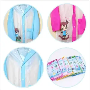Chaqueta Impermeable Infantil Con Capa